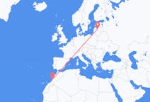 出发地 摩洛哥出发地 阿加迪尔目的地 拉脱维亚里加的航班