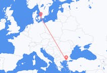 丹麦出发地 哥本哈根飞往丹麦目的地 亞歷山德魯波利斯的航班