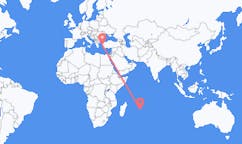 Flyrejser fra Rodrigues, Mauritius til Izmir, Tyrkiet