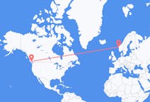 Flyrejser fra Comox, Canada til Florø, Norge