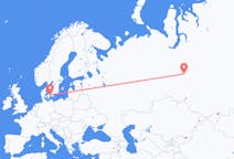Fly fra Nizjnevartovsk til København