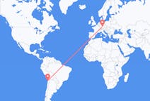 Flyreiser fra Antofagasta, Chile til Nürnberg, Tyskland