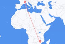 Flyrejser fra Chimoio, Mozambique til Nice, Frankrig