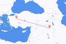 Рейсы из Эрбиля, Ирак до Kutahya, Турция