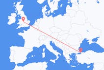 Flyrejser fra Istanbul, Tyrkiet til Birmingham, England