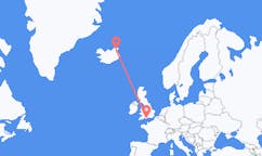 아이슬란드 토르쇼픈에서 출발해 영국 본머스로(으)로 가는 항공편