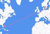 Flüge von Nord-Eleuthera, die Bahamas nach Malmö, Schweden