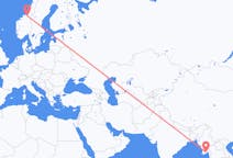 Flyrejser fra Rangoon, Myanmar (Burma) til Trondheim, Norge