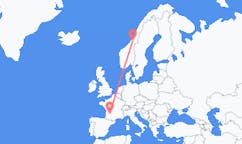 Flyg från Namsos till Bergerac