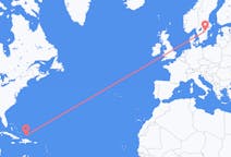 Flights from Cockburn Town, Turks & Caicos Islands to Linköping, Sweden
