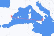 Flyrejser fra Reggio di Calabria til Valencia