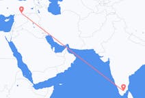 Flyrejser fra Madurai, Indien til Sanliurfa, Tyrkiet