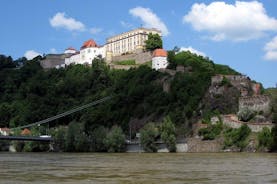 Passau - Slottstur med synspunkt Linde Batteri og St Georges kapell