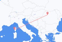 出发地 罗马尼亚从 克卢日纳波卡目的地 法国阿雅克肖的航班