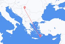 ギリシャのから カルパトス、セルビアのへ ベオグラードフライト