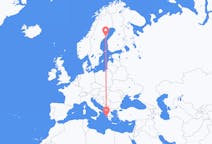 Flights from Cephalonia, Greece to Umeå, Sweden