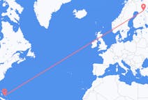Flyg från George Town, Bahamas till Kuusamo, Finland