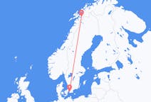스웨덴 말뫼에서 출발해 노르웨이 나르비크까지(으)로 가는 항공편