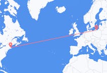 Flights from Boston, the United States to Gdańsk, Poland