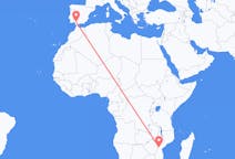 Flyreiser fra Chimoio, Mosambik til Sevilla, Spania