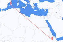 出发地 埃塞俄比亚出发地 德西目的地 西班牙帕尔马的航班