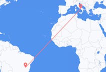 Flyreiser fra Montes Claros, Brasil til Napoli, Italia