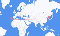 Flyg från Jinju, Sydkorea till Funchal, Portugal