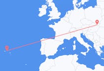 Flyg från Terceira till Košice