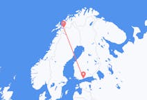 Flyreiser fra Helsingfors, Finland til Narvik, Norge