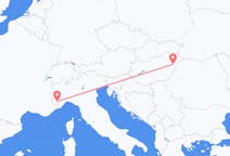 Flyg från Cuneo till Debrecen