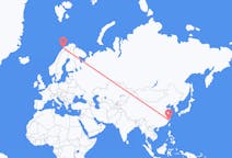 중국발 원저우시, 노르웨이행 트롬쇠 항공편