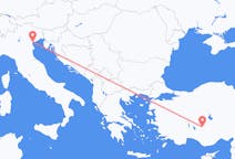 Flyrejser fra Konya, Tyrkiet til Venedig, Italien