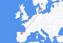 Vols de Valladolid, Espagne vers Malmö, Suède