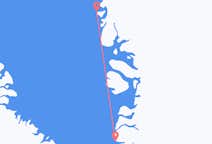 Lennot Upernavikista, Grönlanti Sisimiutille, Grönlanti