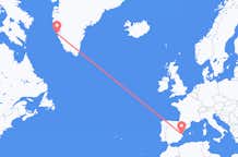 Flyg från Valencia till Nuuk