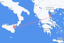 出发地 希腊出发地 沃洛斯目的地 意大利卡塔尼亞的航班