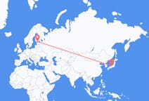 Flyreiser fra Komatsu, til Helsingfors