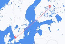 핀란드발 쿠오피오, 스웨덴행 엥엘홀름 항공편