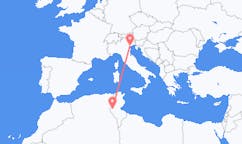 Flyg från Tozeur, Tunisien till Venedig, Italien