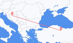 Loty z Tokat, Turcja do Banja Luki, Bośnia i Hercegowina