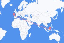 Flyg från Balikpapan, Indonesien till Santiago de Compostela, Indonesien