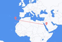 Flyreiser fra Medina, Saudi-Arabia til Vila Baleira, Portugal