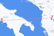 Flights from Ohrid in North Macedonia to Naples in Italy