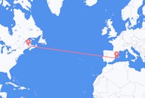 Flights from Fredericton, Canada to Ibiza, Spain