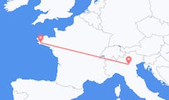 Flights from Quimper, France to Verona, Italy