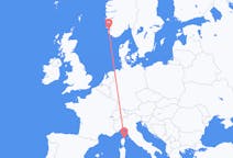 Vols de Stavanger, Norvège pour Bastia, France