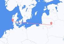 Fly fra Esbjerg til Vilnius