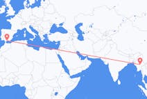 Flights from Heho, Myanmar (Burma) to Málaga, Spain