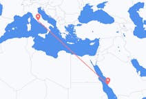 Flyreiser fra Jidda, Saudi-Arabia til Roma, Italia