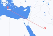 サウジアラビアのから カシーム州、ギリシャのへ ハニアフライト